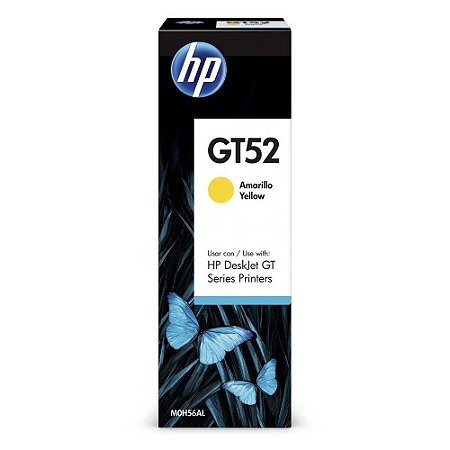 GARRAFA DE TINTA HP GT52 AMARELO - 70ML