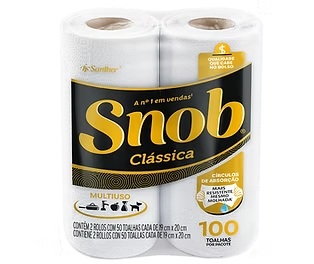 TOALHA DE PAPEL SNOB CLÁSSICA C/2 - SANTHER