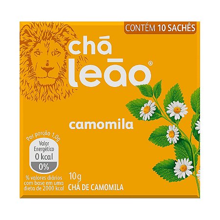 CHÁ CAMOMILA C/10 SAQUINHOS - LEÃO