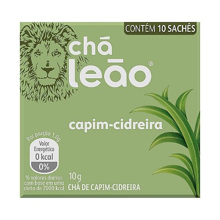 CHÁ CAPIM-CIDREIRA C/10 SAQUINHOS - LEÃO