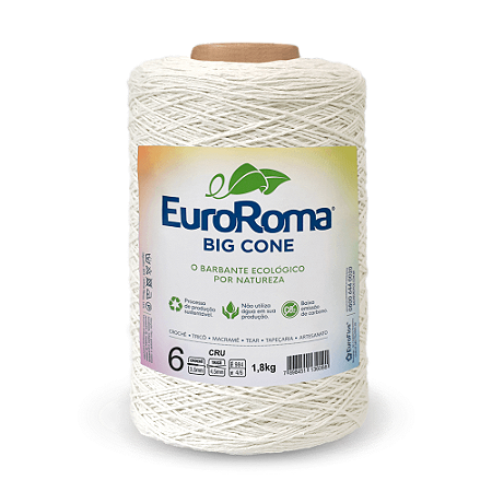 BARBANTE 4/6 CRU 85% ALGODÃO C/1830M - EUROROMA