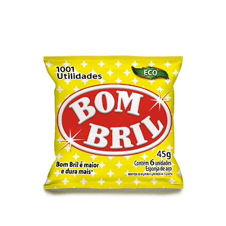ESPONJA DE AÇO C/6 UNIDADES - BOM BRIL