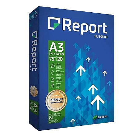 PAPEL REPORT PREMIUM A3 75G 297MMX420MM BRANCO - 500 FLS