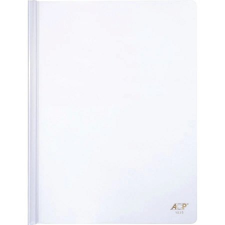 PASTA COM CANALETA A4 CRISTAL C/10 UNIDADES - ACP