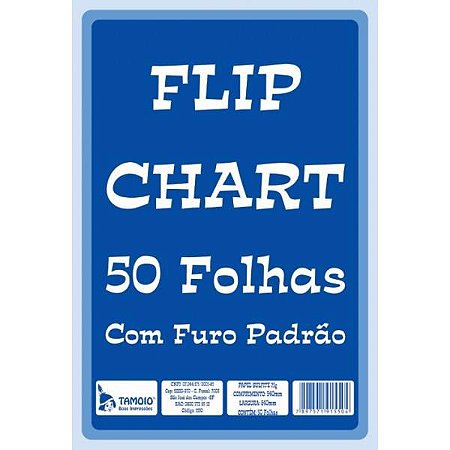 FLIP CHART COM FURO PADRÃO 50 FLS - TAMOIO