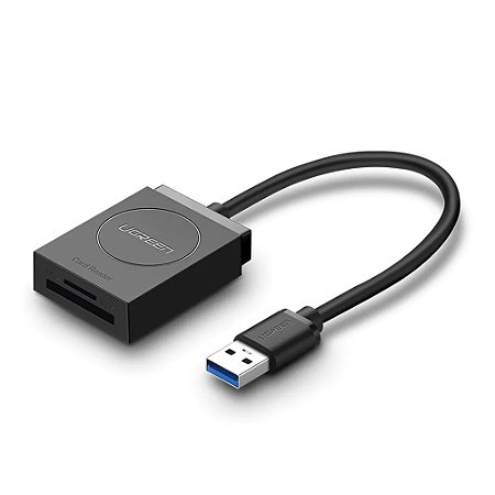 ADAPTADOR CR127 USB 3.0 P MICRO SD E SD PRETO - UGREEN
