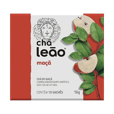 CHÁ MAÇÃ C/10 SACHÊS - LEÃO
