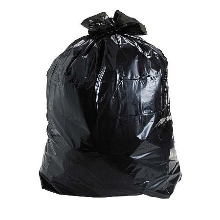 SACO PARA LIXO 100 LITROS LEVE PRETO C/100 UNIDADES - ENTULIX