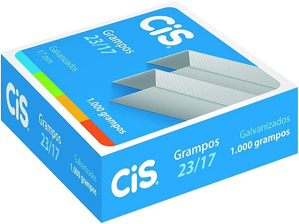 GRAMPO GALVANIZADO 23/17 C/1000 UNIDADES - CIS