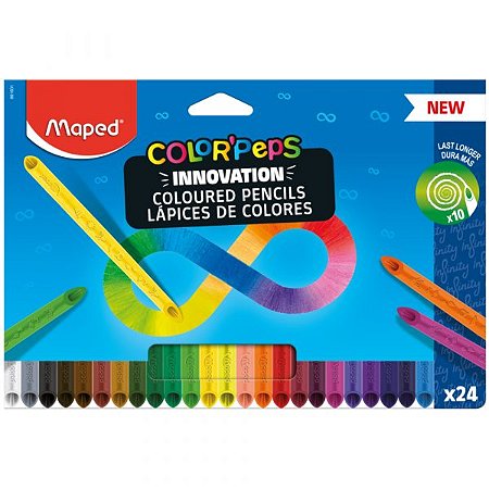 LÁPIS DE COR COLOR’PEPS INFINITY 24 CORES – MAPED