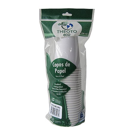 COPO DE PAPEL 240ML C/20 UNIDADES - THEOTO