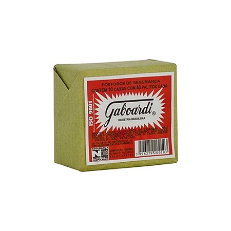 FÓSFORO DE SEGURANÇA C/10 UNIDADES - GABOARDI