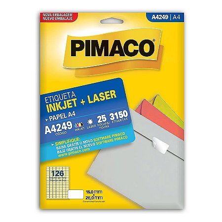 ETIQUETA A4 A4249 25 FOLHAS - PIMACO