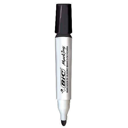 MARCADOR DE QUADRO BRANCO RECARREGÁVEL PRETO - BIC