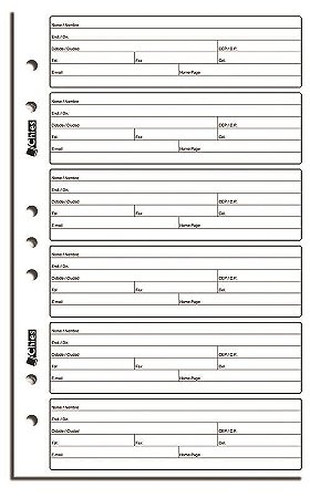 REFIL PARA ÍNDICE TELEFÔNICO C/25 FLS - CHIES