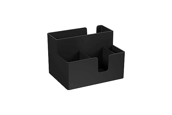PORTA GUARDANAPOS E SACHÊS UNO PRETO - COZA