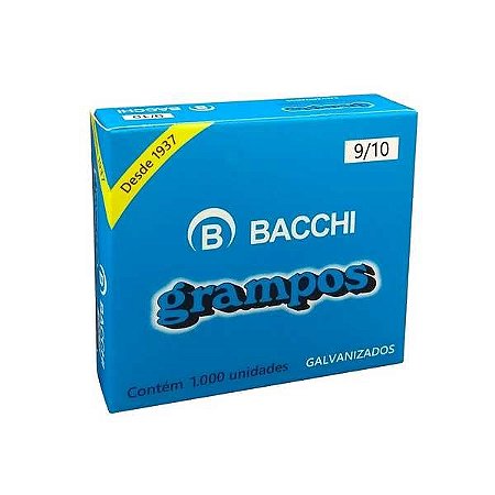 GRAMPO 9/10 GALVANIZADO C/1000 UNIDADES - BACCHI