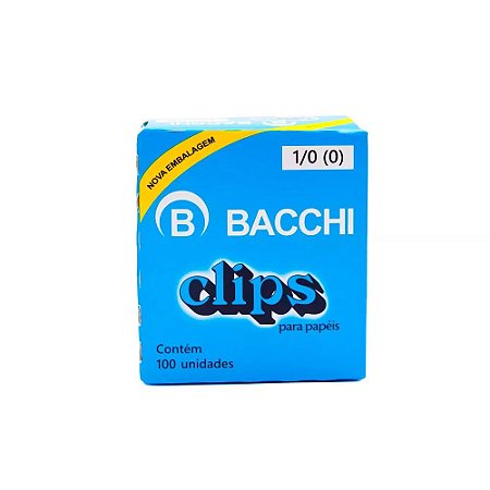 CLIPS Nº 1/0 (0) AÇO GALVANIZADO C/100 UNIDADES - BACCHI