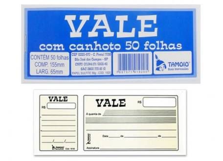 VALE COM CANHOTO C/50 FLS - TAMOIO
