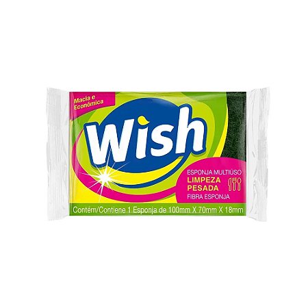 ESPONJA MULTIUSO DUPLA FACE WISH - LIMPPANO