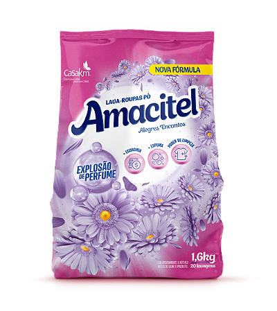 LAVA-ROUPAS AMACITEL ALEGRES ENCANTOS - 1,6KG