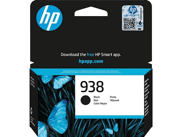 CARTUCHO HP 938 4S6X8PL PRETO - 28,5ML