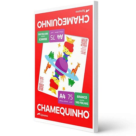 PAPEL CHAMEQUINHO A4 BRANCO - 100 FLS