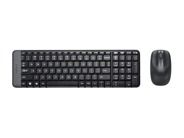 KIT WIRELESS (TECLADO/MOUSE) SEM FIO MK220 PRETO - LOGITECH