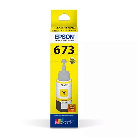 GARRAFA DE TINTA EPSON T673420-AL AMARELO - 70ML