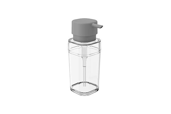 PORTA SABONETE LÍQUIDO SPLASH CRISTAL 290ML - COZA