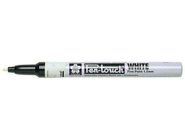 MARCADOR PERMANENTE PEN TOUCH 1.0MM BRANCO - SAKURA