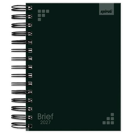 AGENDA DIÁRIA BRIEF 2027 PRETA 176 FOLHAS - SPIRAL