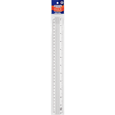 RÉGUA DE ALUMÍNIO 30CM - BRW