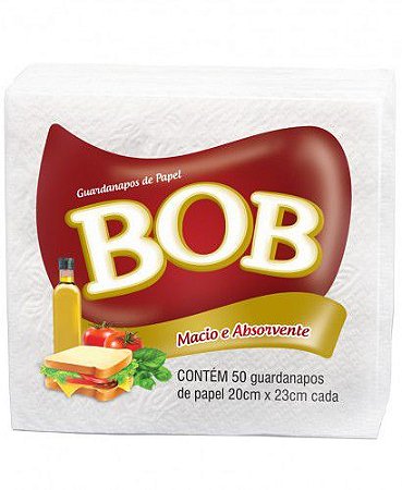 GUARDANAPO FOLHA SIMPLES PEQUENO C/50 UNIDADES - BOB