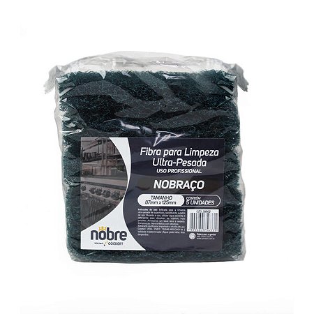 FIBRA PARA LIMPEZA ULTRA PESADA C/5 UNIDADES - NOBRE