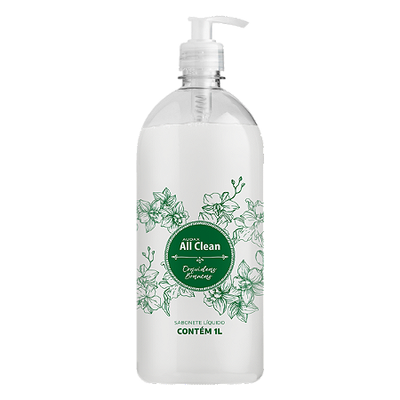 SABONETE LÍQUIDO ALL CLEAN ORQUÍDEAS BRANCAS AUDAX - 1L