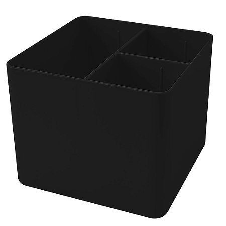 PORTA OBJETOS COM 3 DIVISÓRIAS 3020 PRETO - DELLO