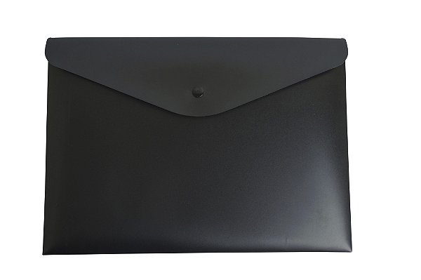 ENVELOPE COM BOTÃO A4 0013.P PRETO - DELLO
