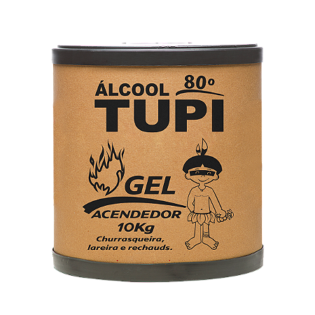 ÁLCOOL GEL TUPI ACENDEDOR 80º INPM - 10KG