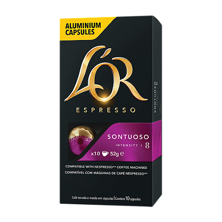 CÁPSULAS CAFÉ SONTUOSO C/10 UNIDADES - L'OR