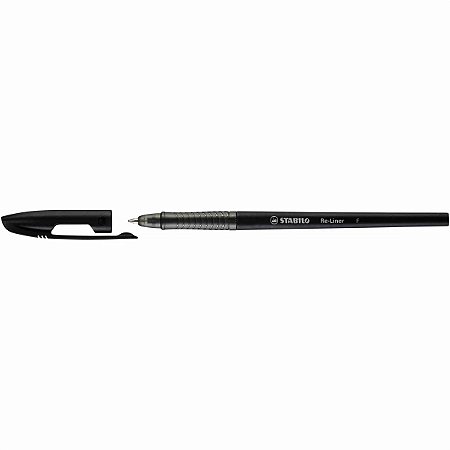 CANETA ESFEROGRÁFICA RE-LINER 0.7MM PRETA - STABILO