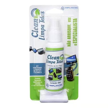 LIMPA TELAS CLEAN 60ML - IMPLASTEC