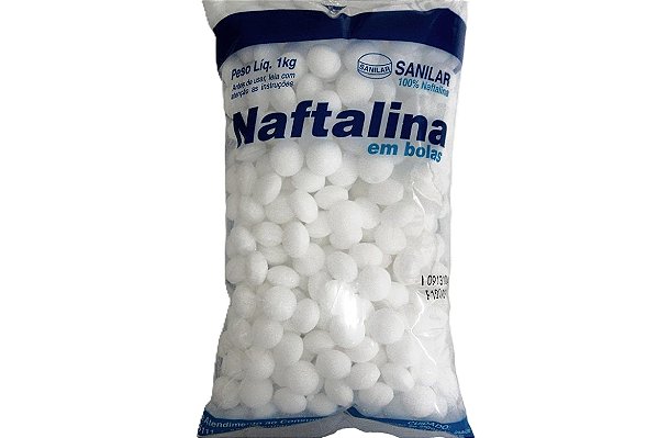 NAFTALINA EM BOLAS SANILAR - 1KG
