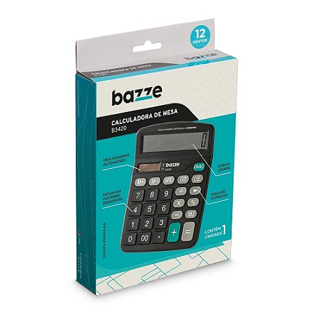 CALCULADORA DE MESA B3420 12 DÍGITOS - BAZZE