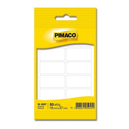 ETIQUETA Q-1837 BRANCA 5 FOLHAS - PIMACO