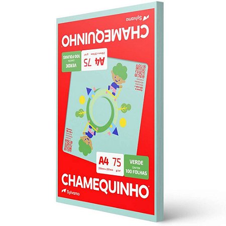 PAPEL CHAMEQUINHO A4 VERDE - 100 FLS