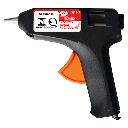 PISTOLA PARA COLA QUENTE HF-042 GRANDE - KIT