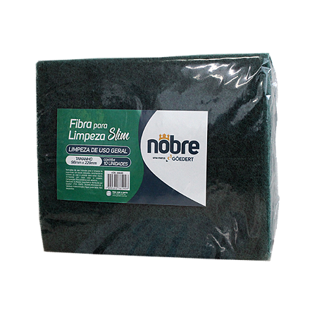 FIBRA PARA LIMPEZA SLIM C/10 UNIDADES - NOBRE