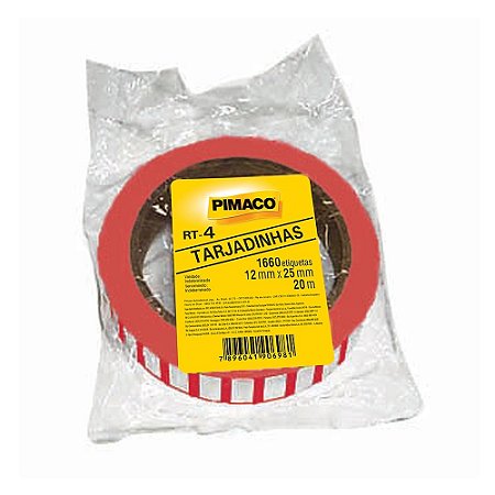 ETIQUETA TARJADINHA RT-4 C/1660 UNIDADES - PIMACO