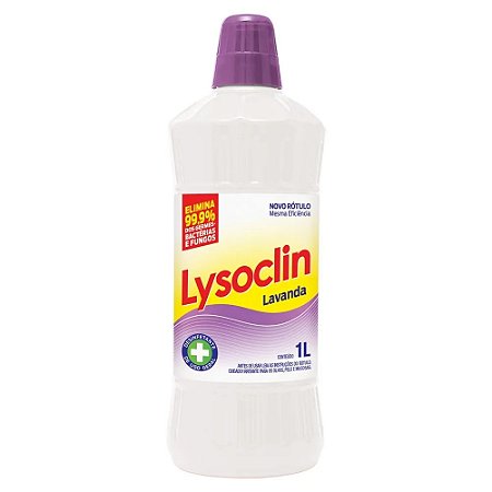 DESINFETANTE LYSOCLIN LAVANDA 1L - NOBEL DO BRASIL